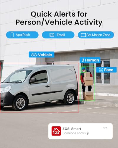 ZOSI 32 Channel 4K PoE Security Camera System, 32 x 4K Spotlight Outdoor Indoor Cameras, Face Person Vehicle Detection, 2 Way Audio, 32CH 8MP Surveillance NVR with 8TB HDD for Business 24/7 Recording - Image 6